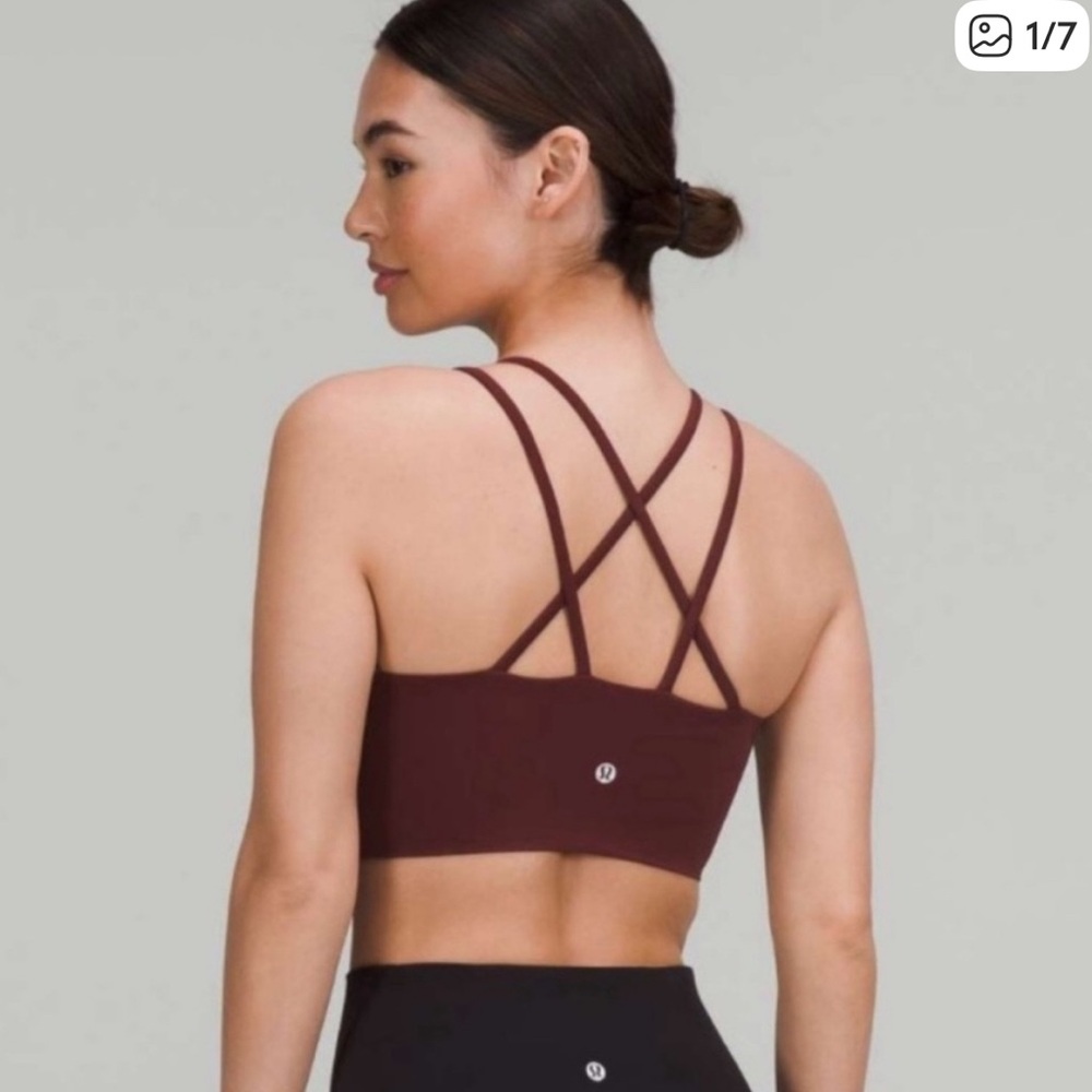 lululemon athletica Women's Deep Red Sports Bra